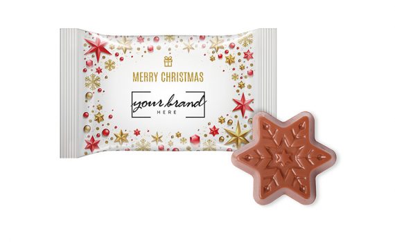 Christmas chocolate star flow pack