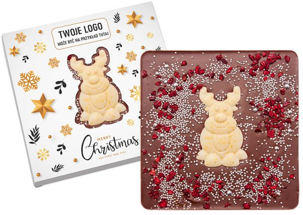 Decorated Chocolate with Reindeer