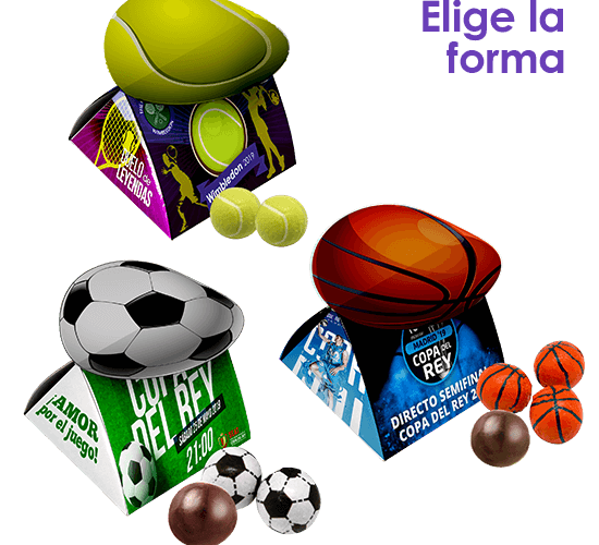 Duo box with gummies and chocolates