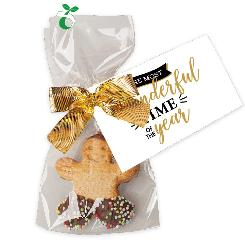 Happy man cookie 11g, flat bag with promotional flyer