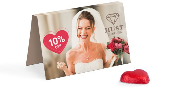 Promotion Card Chocolate Heart