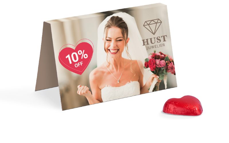 Promotion Card Chocolate Heart