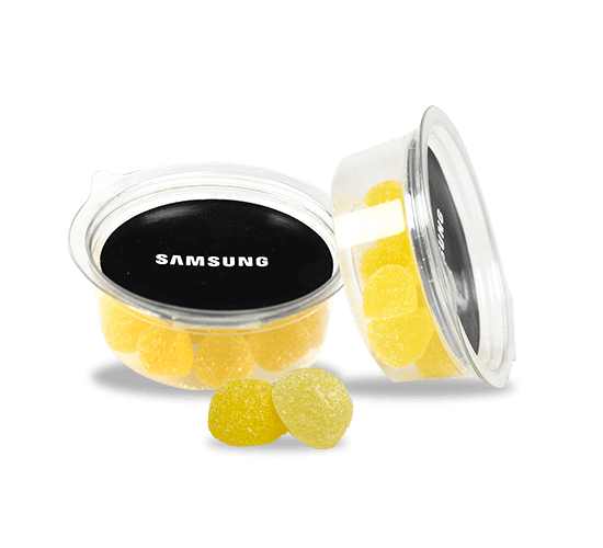 Promotional grapes gummies