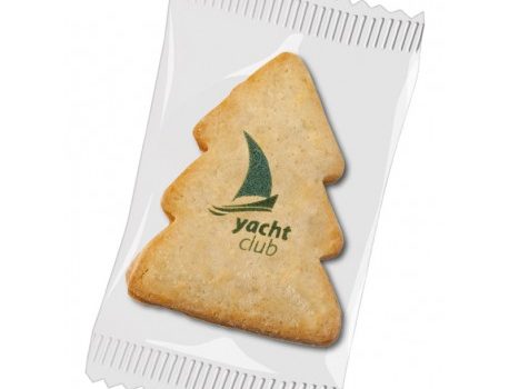 Biscuit in the shape of a Christmas tree