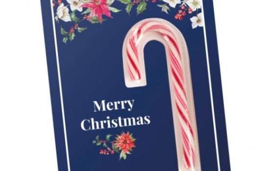 Christmas Card with Candy Cane