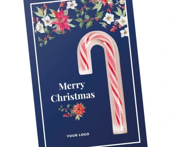 Christmas Card with Candy Cane