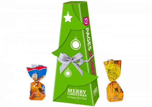 Gold Pralines Christmas Tree