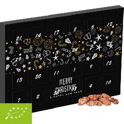 Organic fire burnt almonds, ca. 60g, advent calendar mini