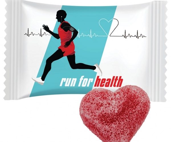 Promotional Jelly Pack Heart