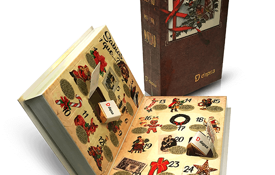 Advent calendar book shape