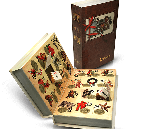 Advent calendar book shape