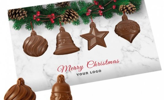 Christmas Card with Baubles