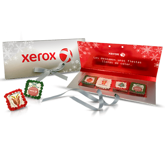 Christmas Postcard with 4 cookies