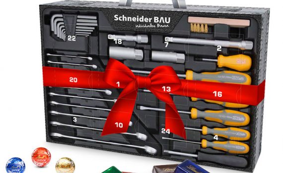 Lindt Advent Suitcase Personalized