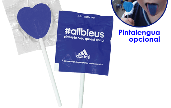 Lollipop with heart shaped