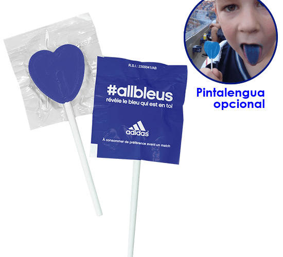 Lollipop with heart shaped