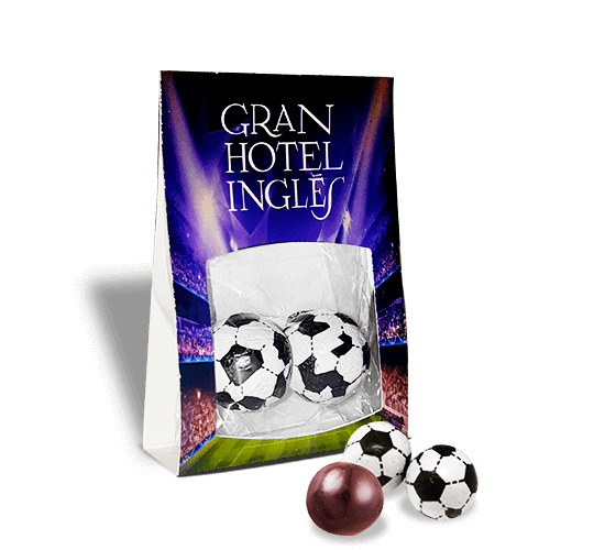 Sporting chocolate piece holder