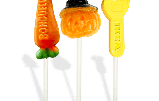 3D lollipop in flowpack