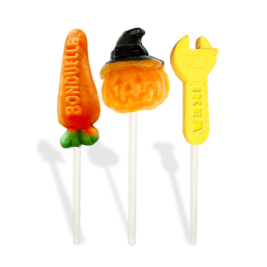 3D lollipop in flowpack