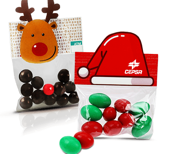 Bag with christmas card