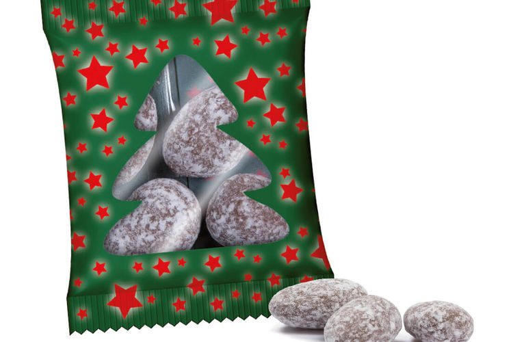 Christmas Almonds in Advertising Bag