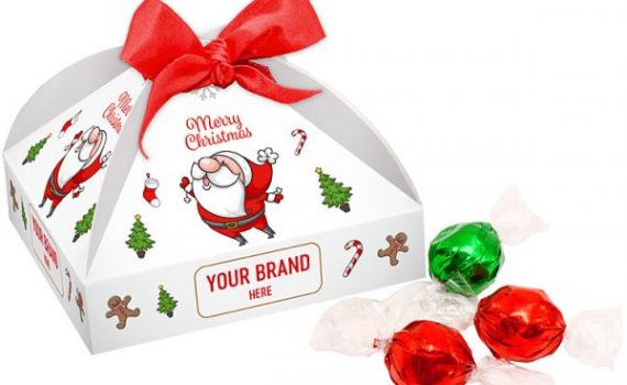 Christmas box with Pralines