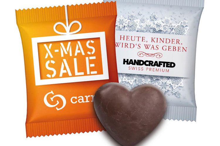 Gingerbread Heart in Advertising Bag
