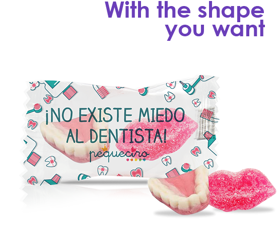 Maxi flowpack with 2 gummies