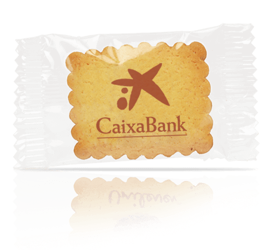 Printed cookie in flowpack