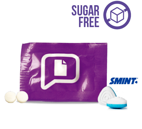 Promotion 2 mints candy in flowpack