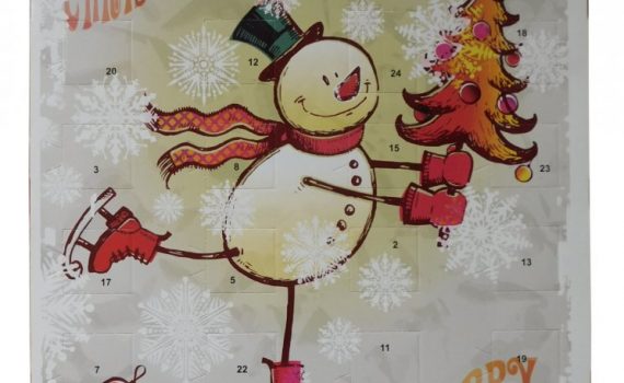 Advent calendar A4 50g - Snowman