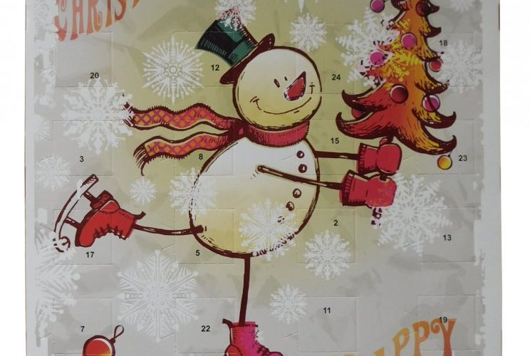 Advent calendar A4 50g - Snowman