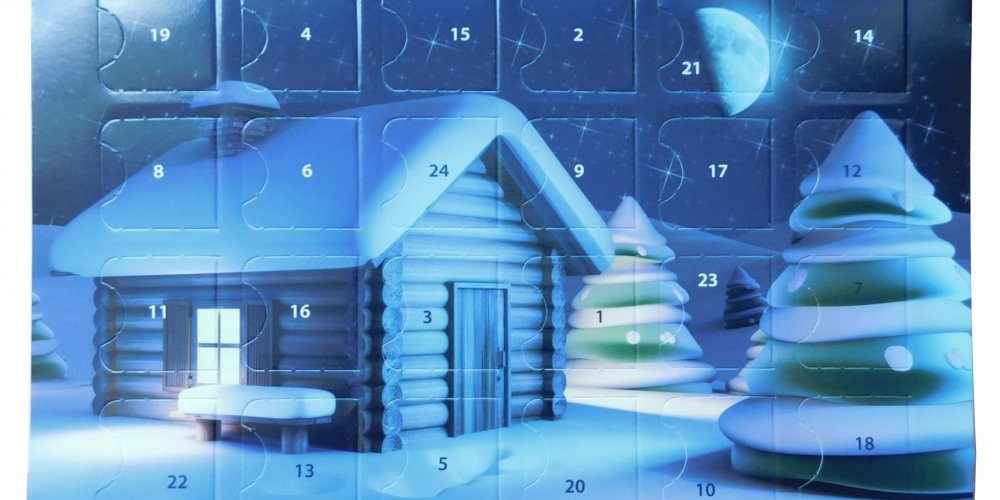 Advent calendar A5 40g - 3D cottage