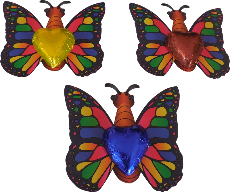 Chocolate butterfly 8g - on the card