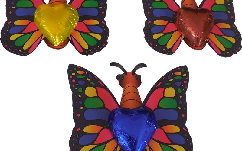 Chocolate butterfly 8g - on the card
