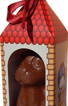 Chocolate dog 100g in booth