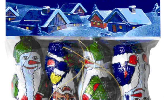 Christmas Figures 4 x 15g in bag with curtain