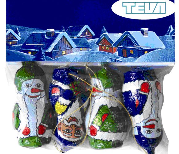 Christmas Figures 4 x 15g in bag with curtain