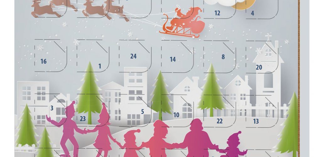 Christmas small advent calendar 40g