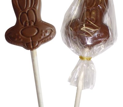 Easter Chocolate Lollipop 17g - the head of a hare