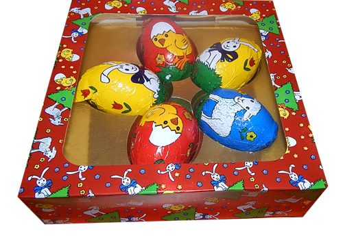 Easter chocolate eggs in set - 5 x 30g