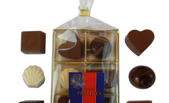Pralines in bag and blister 65g mix