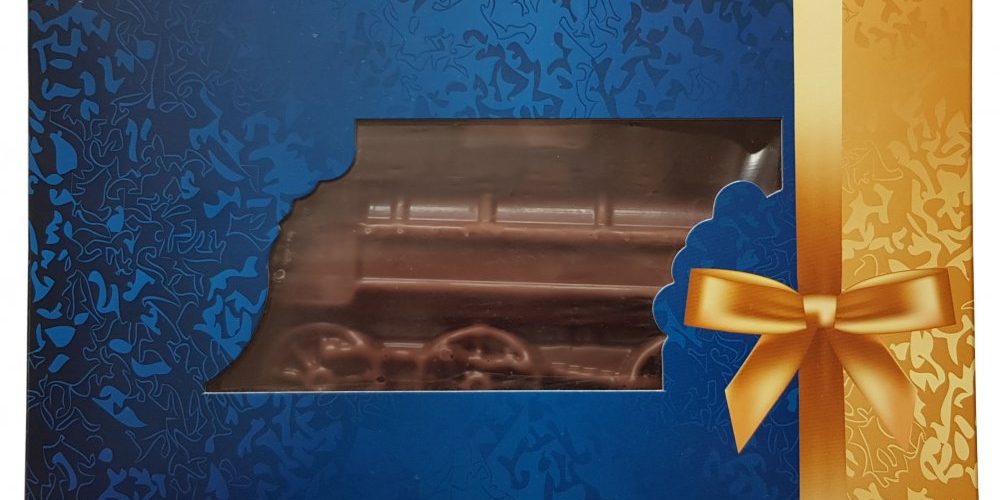 Promotion chocolate locomotive 250g in a gift box