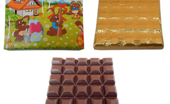 Table 100g - Easter design, dark chocolate