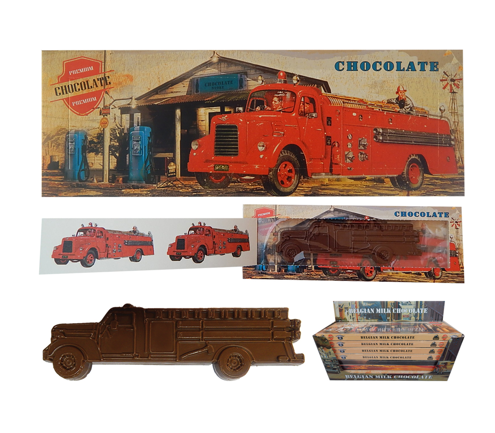 Transport 100g - Chocolate fire truck