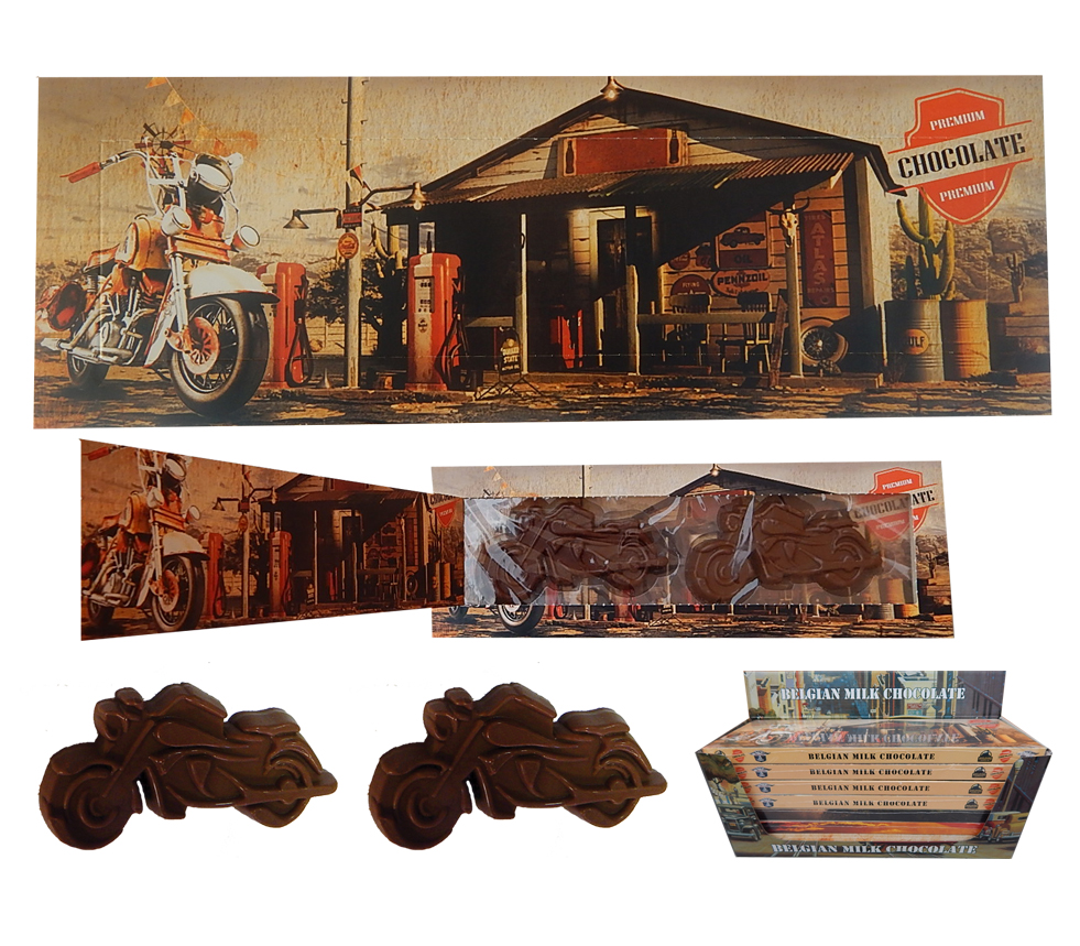 Transport 100g - Chocolate motorbike