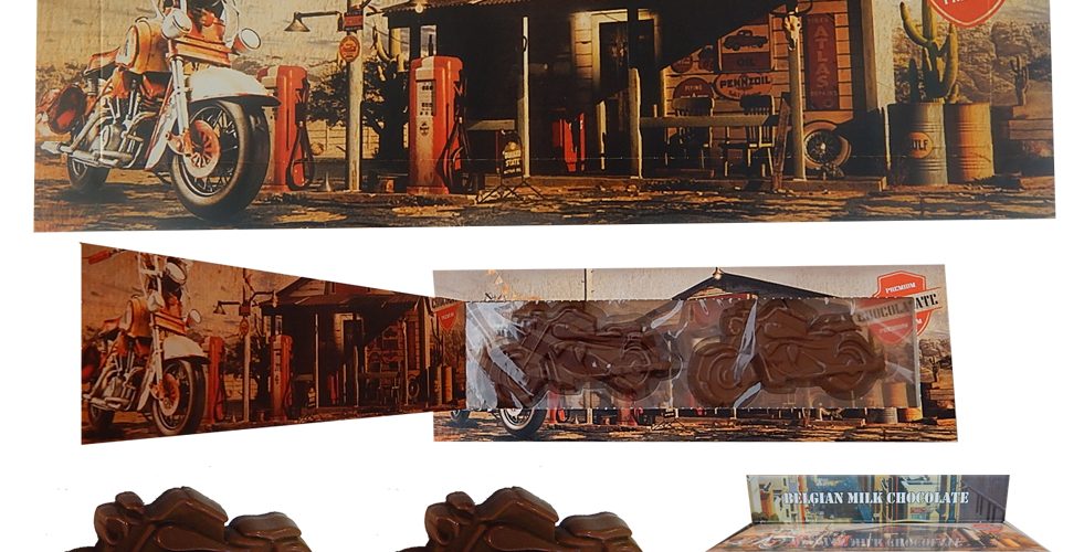 Transport 100g - Chocolate motorbike