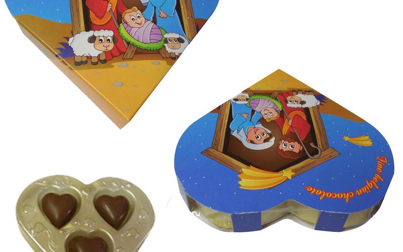 Heart in blister 24g - Nativity scene