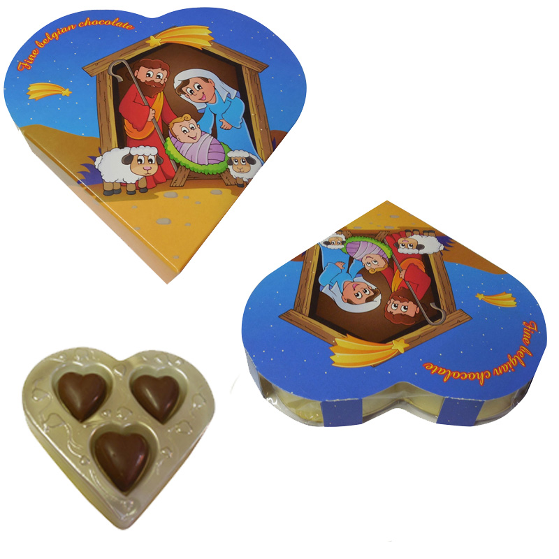 Heart in blister 24g - Nativity scene