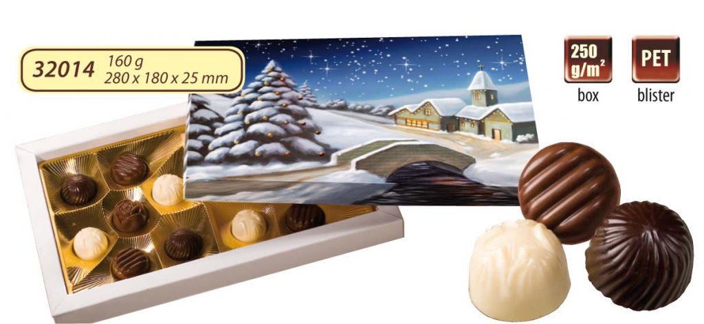 Advertising Christmas bombiniere 160 g